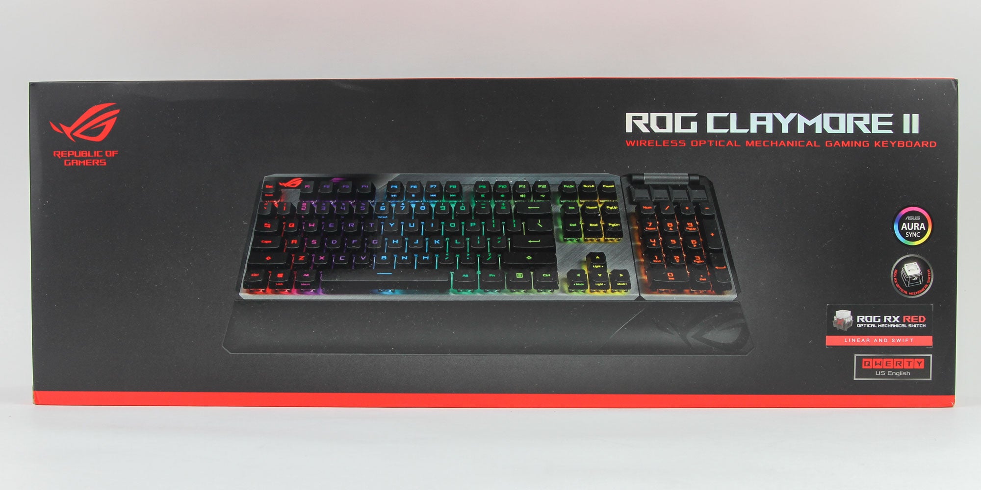 ASUS ROG Claymore II Wireless Modular Gaming Mechanical Keyboard (ROG RX Blue Switches, detachable numpad & wrist rest for TKL 80%/100%, Aura Sync, media controls, fast charge, USB 2.0 Passthrough) ASUS ROG Claymore II Wireless Modular Gaming Mechanical Keyboard (ROG RX Blue Switches, detachable numpad & wrist rest for TKL 80%/100%, Aura Sync, media controls, fast charge, USB 2.0 Passthrough)